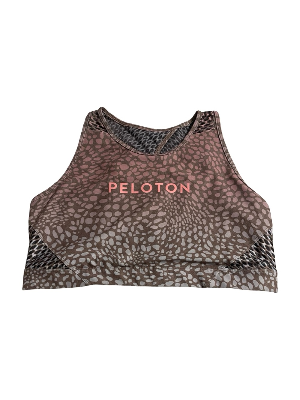 Peloton 2X Animal Print Racerback Sports Bra